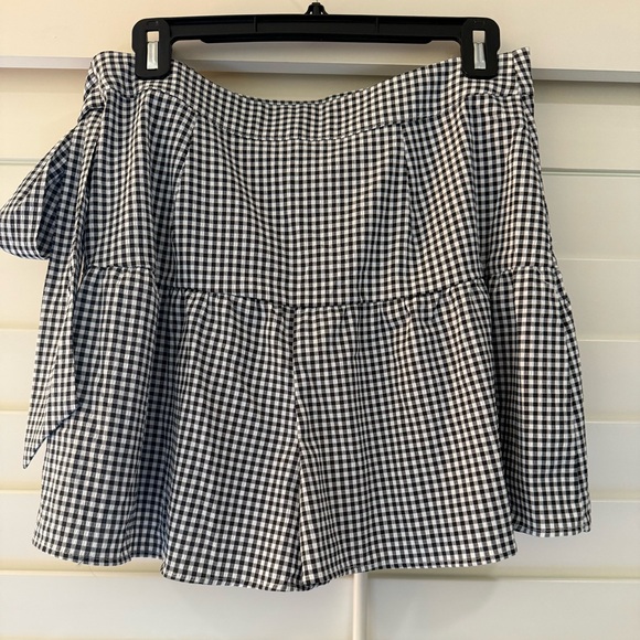 Blue Rain Black and White Checkered Skirt NWOT - Picture 2 of 4